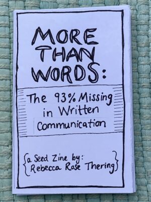 More Than Words - Seed Zine