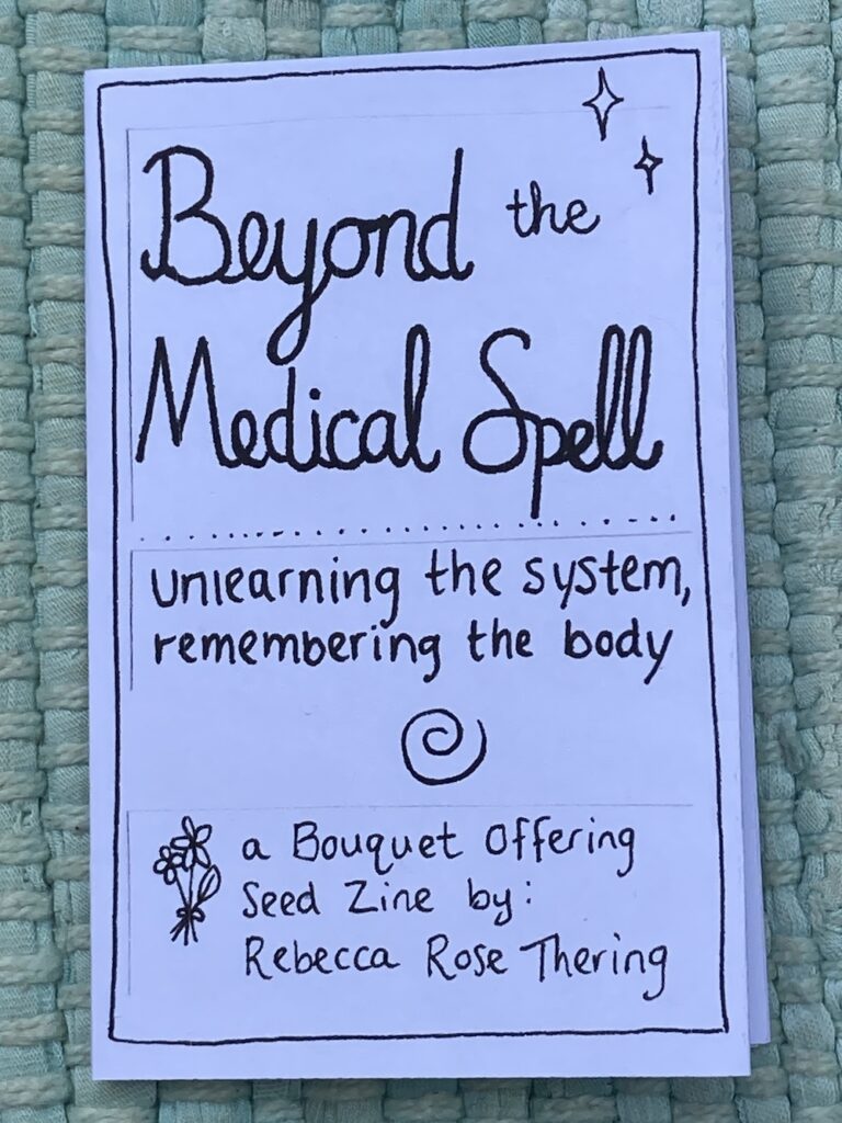 Beyond the Medical Spell - Seed Zine cover page